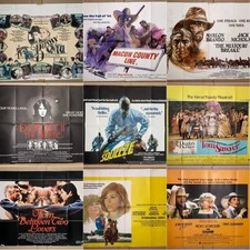 1970s Original Film Cinema Quad Posters Job Lot Bundle of 10 *Some Damaged*