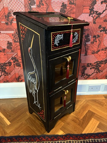 Vintage wood cabinet - wood,