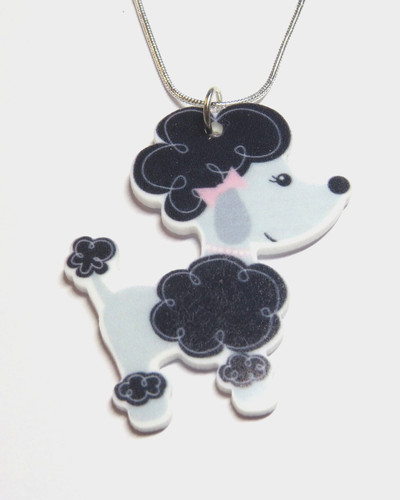 Laser cut acrylic necklace - laser,