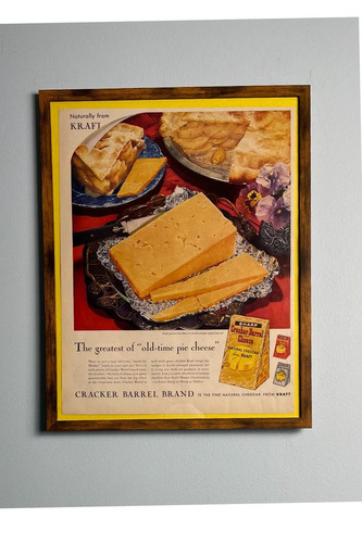 1958 cracker barrel cheese - barrel,