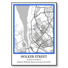 Barrow AFC Football Poster