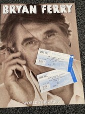 BRYAN FERRY  2003 WORLD TOUR PROGRAMME Very Good  CONDITION & Tickets