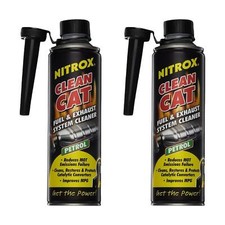 Nitrox Clean Cat Petrol Fuel and Exhaust System Cleaner 500ml x 2