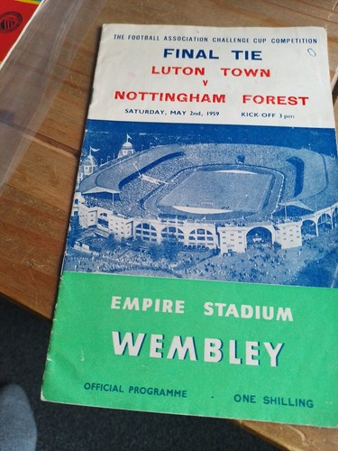 Cup final programme 1959 - fa,