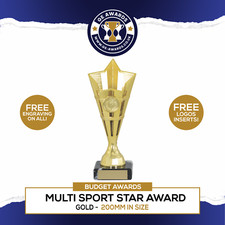 Gold Star Trophy with Free