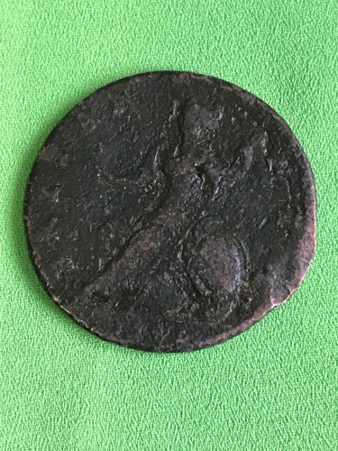 George half penny copper - george, i