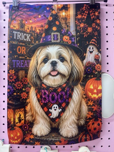 Halloween shi tzu garden - halloween,