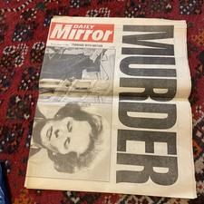 Daily Mirror Oct 13 1984. Brighton Bombing. Murder.