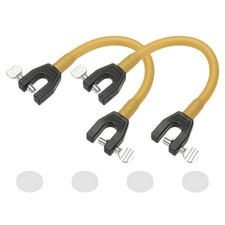 Ski Tip Connector, Snowboard Clip Ski Training Aid 2 Pcs & Dark Yellow