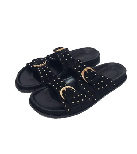 Zara black leather gold - zara,