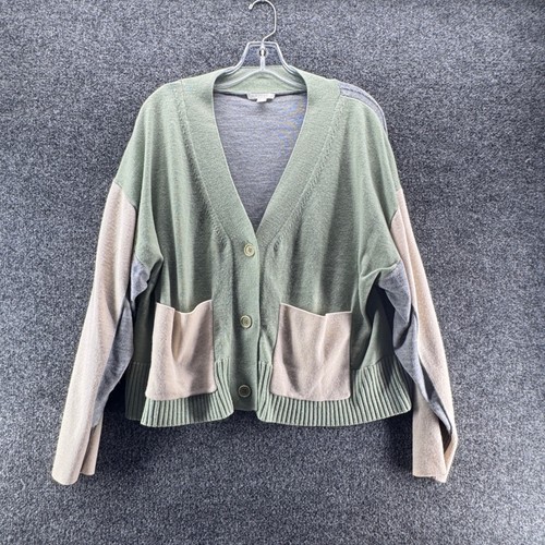 Cos wool colorblock cardigan - cos,