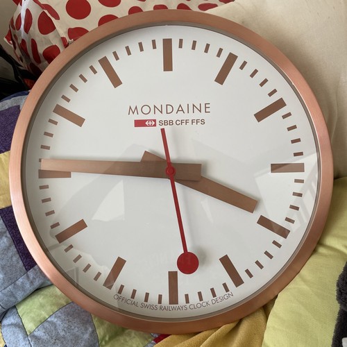 Mondaine rose gold wall - mondaine,