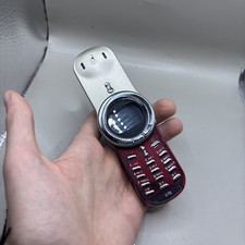 Rare Motorola V70e Silver Mobile Phone - UNTESTED Orange Red With Box