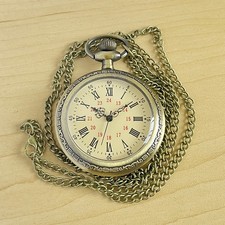 Bronze Open Dial Quartz Pocket