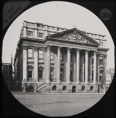 Glass magic lantern slide - magic,