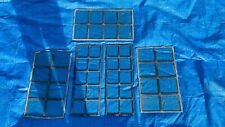 Leaded Glass Windows Panes 4 x Glass Windows