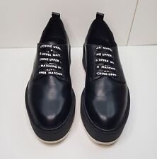 STRADIVARIUS SIZE 4UK EUR37 WOMENS GIRLS BLACK CHUNKY SOLE PLATFORM DERBY SHOES