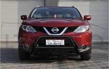 QASHQAI STAINLESS STEEL BLACK AXLE NUDGE A-BAR BULL BAR 2014 ONWARDS W K