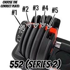Bowflex SelectTech 552 Series 2 Dumbbell Replacement Weight Plates 1 2 3 4 5