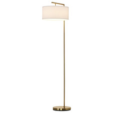 HOMCOM Floor Lamp with Linen
