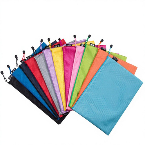 Pvc canvas storage zipper - a4,