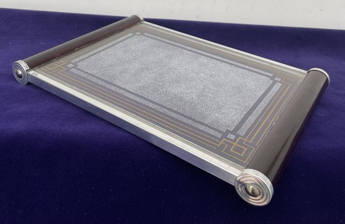 Art deco glass tray - art,