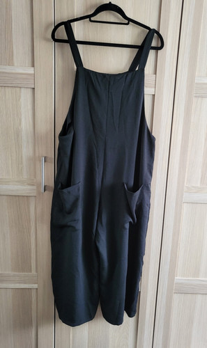 New look black dungaree - black,