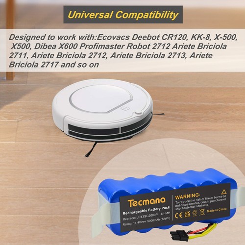 5ah battery for ecovacs - 5ah,