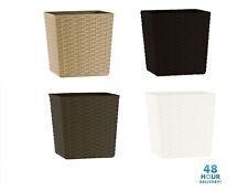 Plant Pot Rattan Square Flower