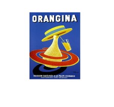ORANGINA DRINK Retro look wall sign plaque BATHROOM GARAGE Gift METAL SIGN A5 A4