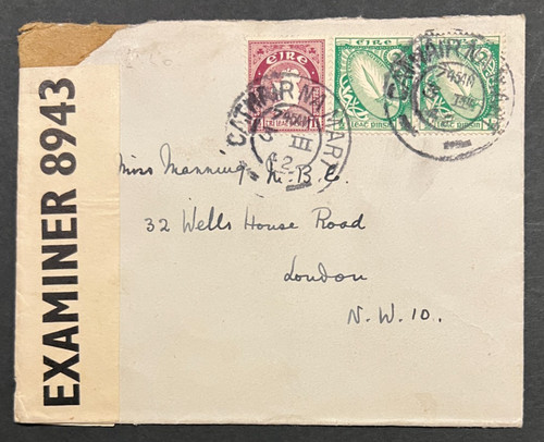 Irish censor cover 1942 - irish,