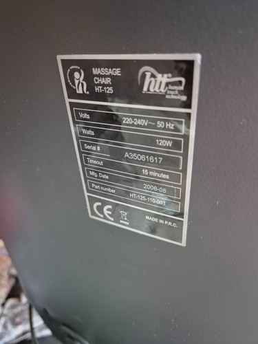 Red massage chair 125 in - red,