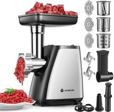 NEW AAOBOSI Electric Meat Grinder 4-in-1 Meat Mincer Machine 2800W Max  Home Use