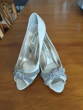 Diamante Ivory Shoes by Dune. Size  7