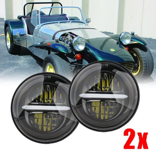 Inch black led headlight - 5.75",