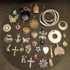 Joblot Bundle Of Pendants Mixed Lot Costume Jewellery