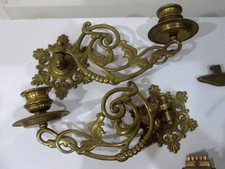 VintagePAIR  Ornate Brass