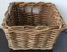 Wicker Storage Basket Small Woven Used
