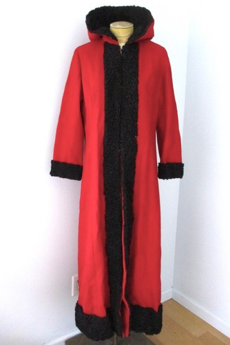 Vtg 40s red - , wool
