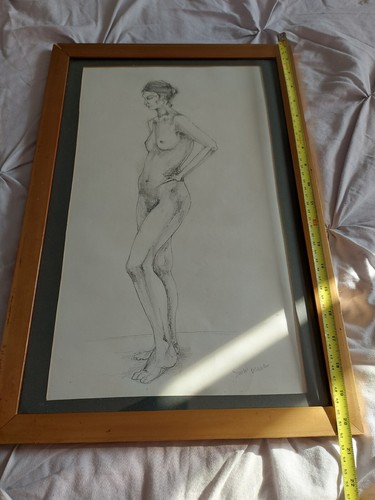 Vintage nude art original - nude,