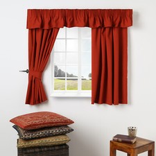 CARAVAN CURTAINS VALANCE TIEBACKS PENCIL PLEAT READY MADE MADE TO MEASURE