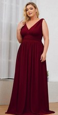 Burgundy Bridesmaid/Prom Dress Size 26 Ever Pretty