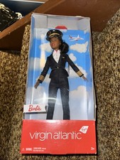 New In Box Virgin Atlantic Barbie 2019 Limited Edition Pilot Doll