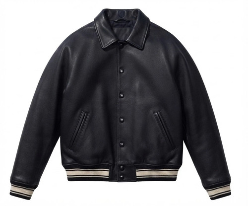 Mens real leather bomber - mens,