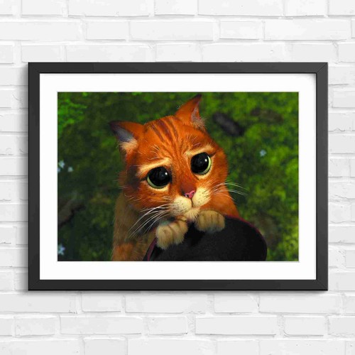 Big eyes orange tabby cat - big,