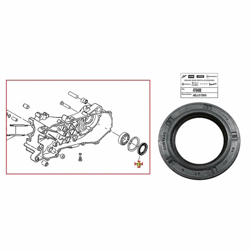 Piaggio 478498 liberty seal - 478498, 4t
