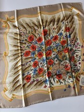 Vtg GUCCI Silk Scarf Vittorio