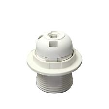 E27 Plastic Lamp Holder Base Screw Pendant Holders Socket Collar Ring Cord Grip