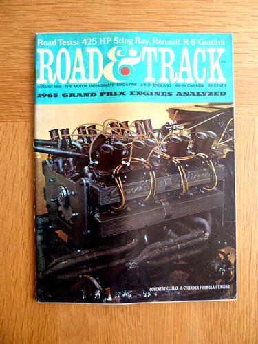 Road and track - magazine, august