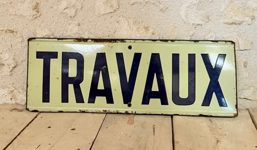 Vintage french enamelled - enamelled, sign